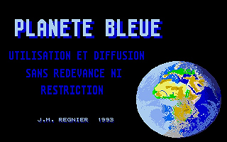 Planète Bleue atari screenshot